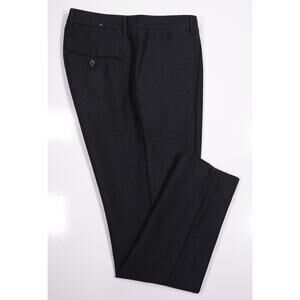 J. Lindeberg Mens Grant Clone Dots Cotton Wool Flat Front Trousers Pants 32x31